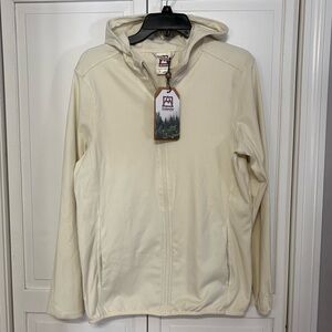 ✨ Avalanche ✨ NWT Cream Zip Up Soft Hoodie Jacket Size Small